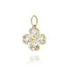 Mama Bijoux White Topaz Clover Charm Hot