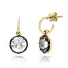 Mama Bijoux White Topaz Old Mine Charm Studs Fashion