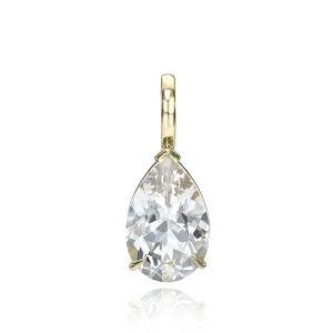Mama Bijoux White Topaz Pear Shaped Pendant Online
