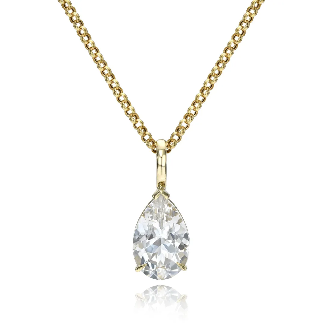 white_topaz_pear_shaped_p_2.webp Mama Bijoux White Topaz Pear Shaped Pendant Online
